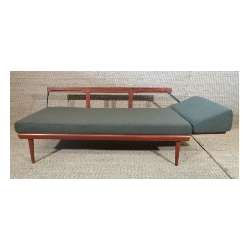 Vintage grey Scandinavian "FD451" chaise longue, Peter HVIDT - 1956