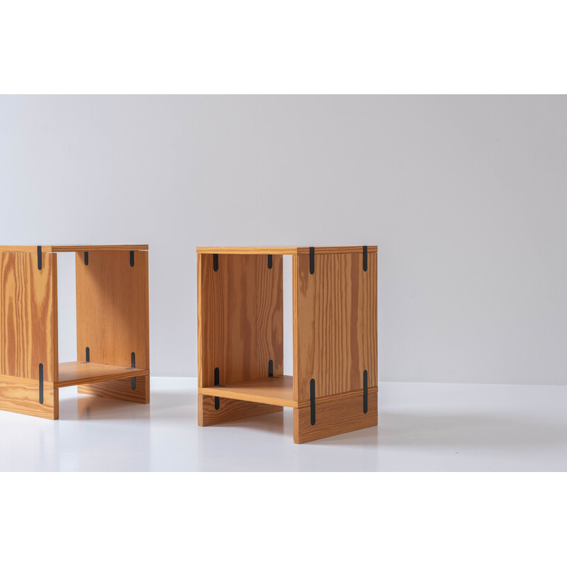 Pair of vintage "Cubex" side tables by Poul Cadovius for Cado, Denmark 1960s