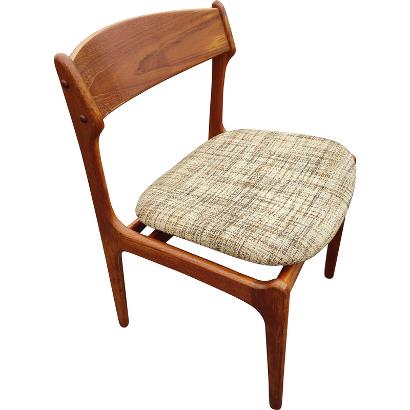 Cadeira de teca escandinava vintage por Érik Bûch