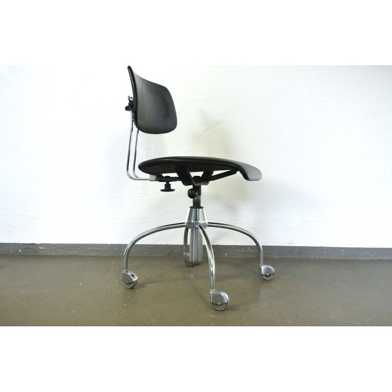 Architects swivekl black Chair  from DRABERT - 1960s