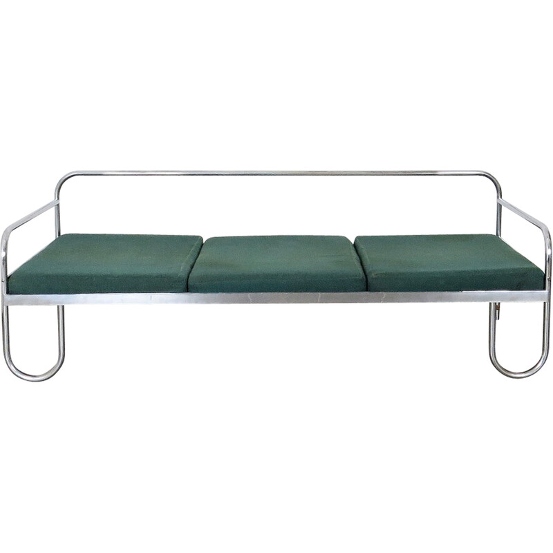 Vintage tubular sofa by Ladislav Žák for Hynek Gottwald