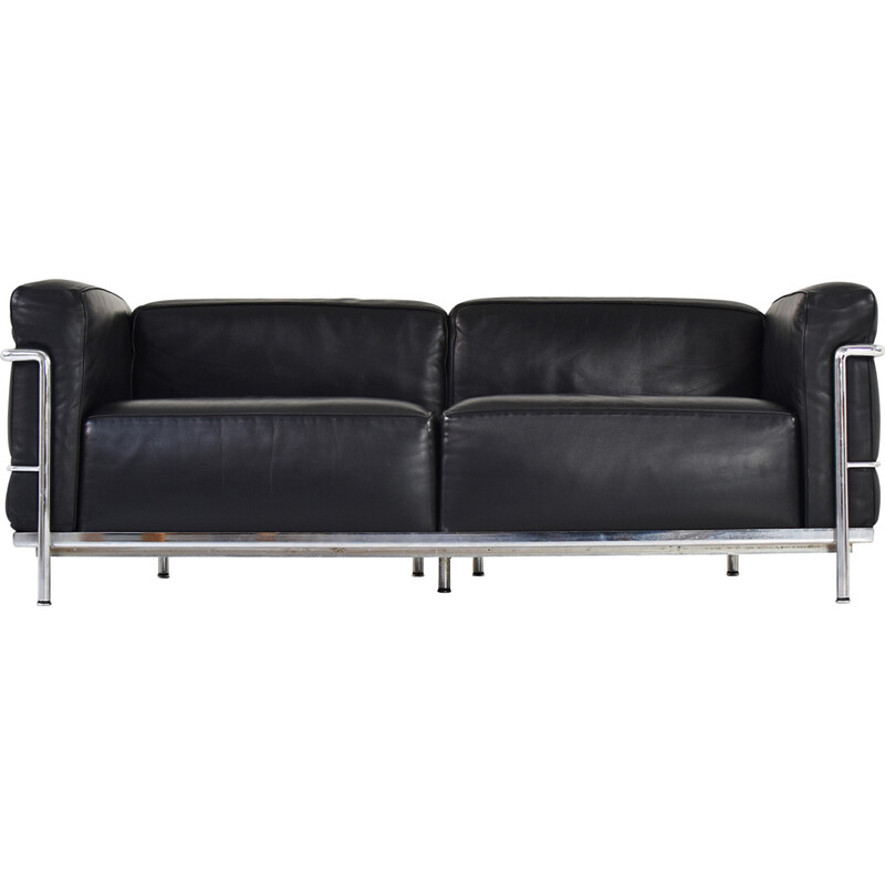 Vintage "Lc3" sofa van Le Corbusier, Pierre Jeanneret en Charlotte Perriand voor Cassina