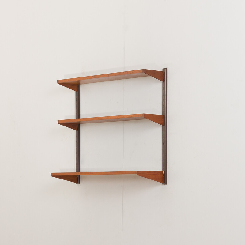 Vintage teak shelving unit by Kai Kristiansen for Fm Mobler, Denmark 1960s