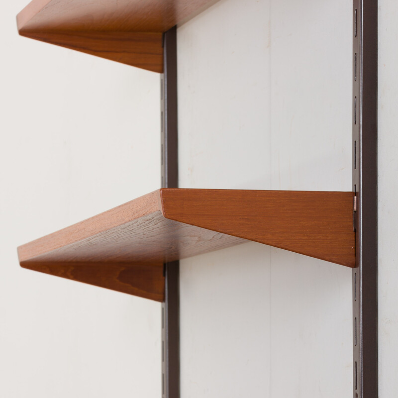 Vintage teak shelving unit by Kai Kristiansen for Fm Mobler, Denmark 1960s