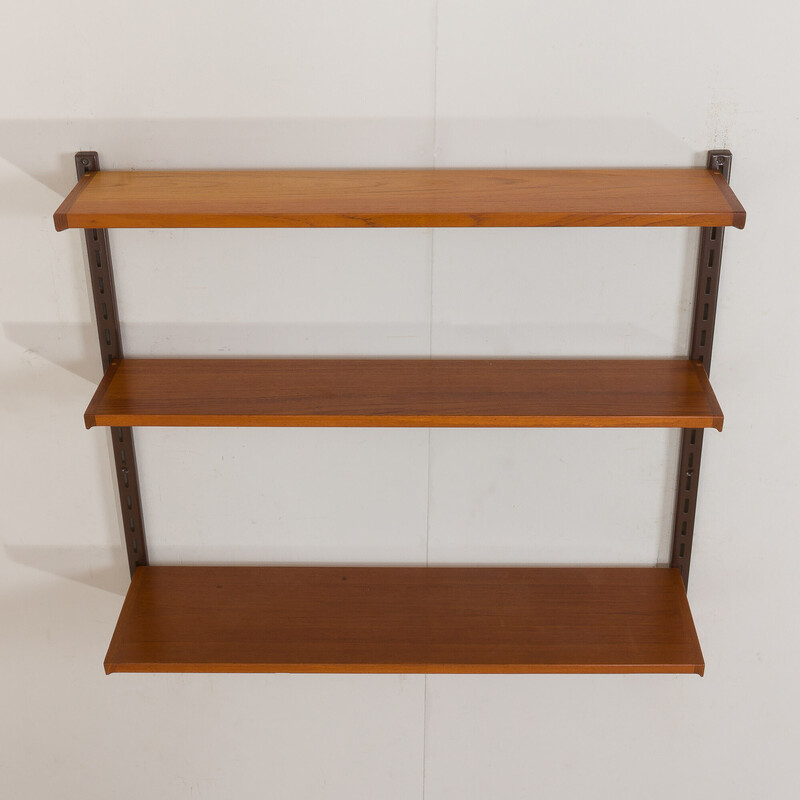 Vintage teak shelving unit by Kai Kristiansen for Fm Mobler, Denmark 1960s