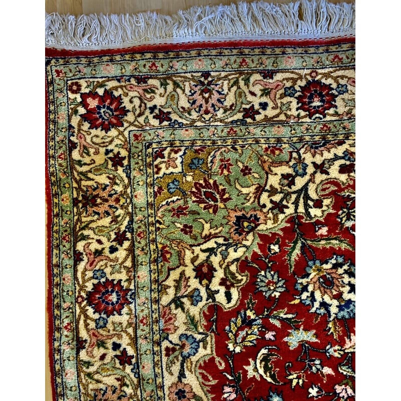 Vintage Ghoum rug in wool and silk, 1950-1960