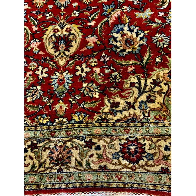 Vintage Ghoum rug in wool and silk, 1950-1960