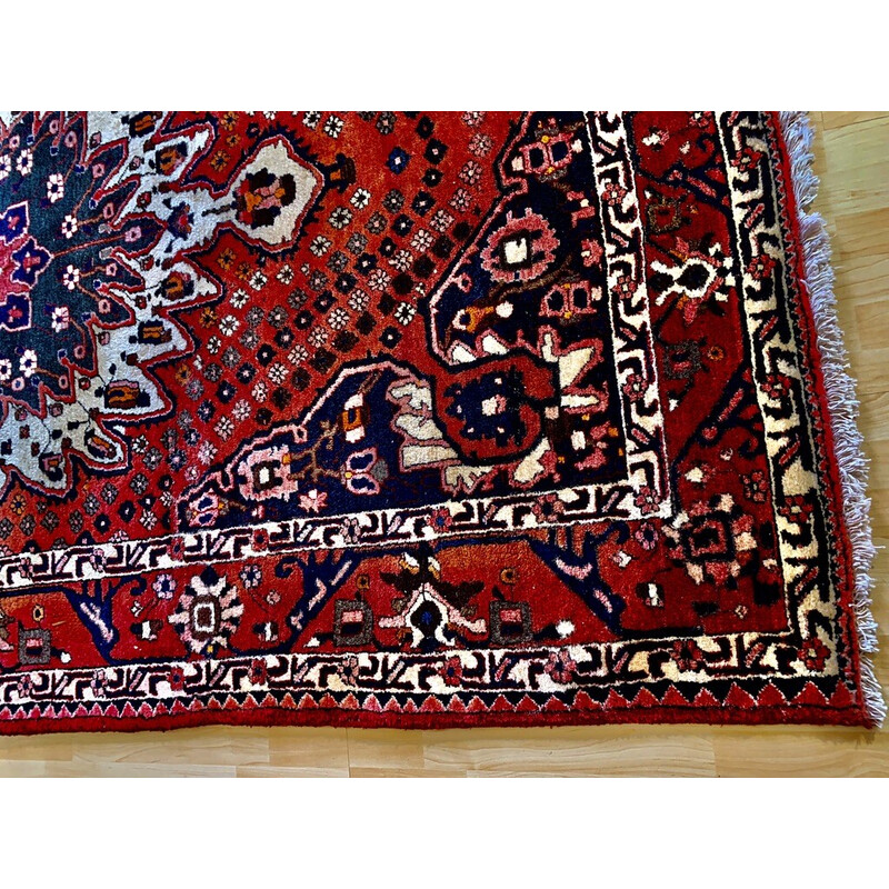 Tapis Bakthiar vintage noué mains, 1930-1950