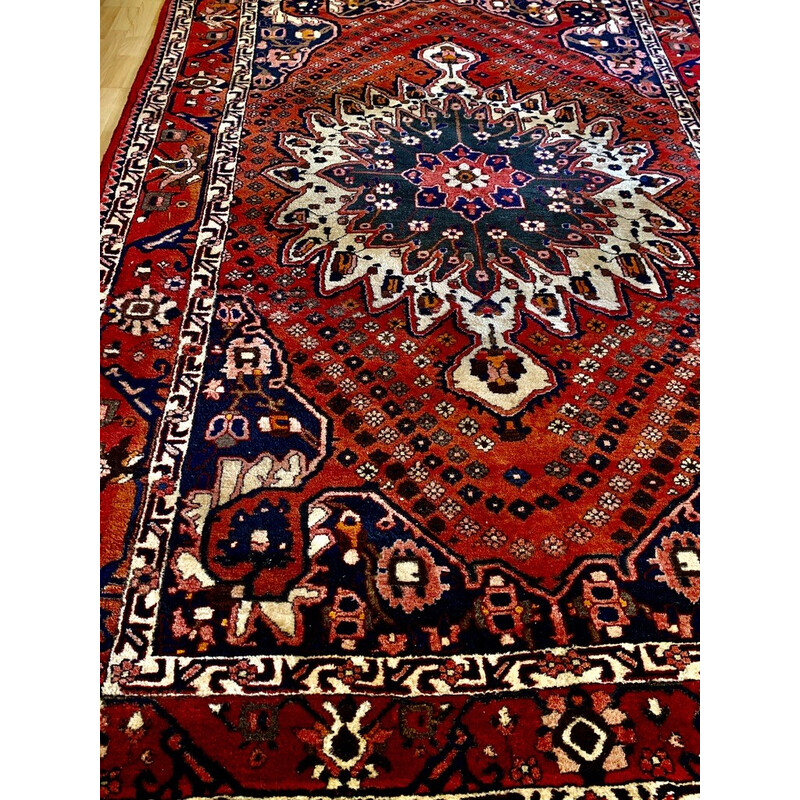 Vintage hand-knotted Bakthiar rug, 1930-1950