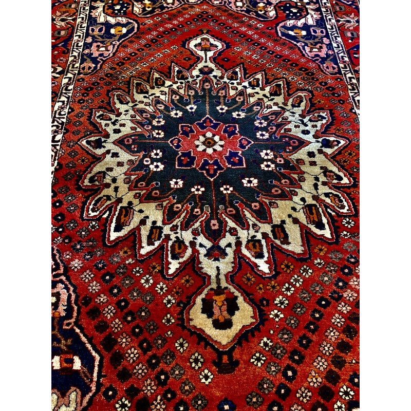 Vintage hand-knotted Bakthiar rug, 1930-1950