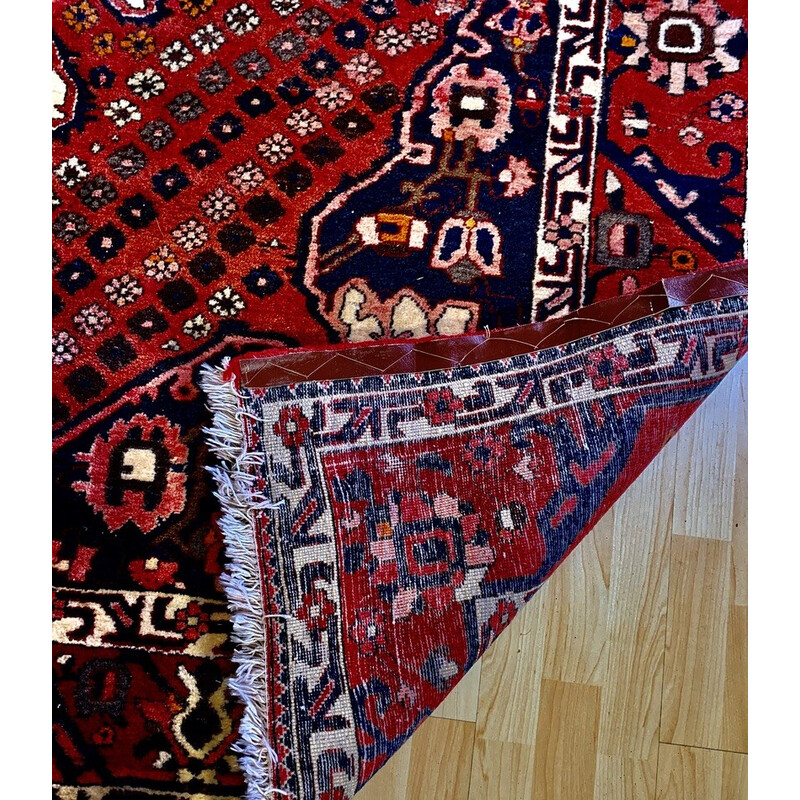 Vintage hand-knotted Bakthiar rug, 1930-1950