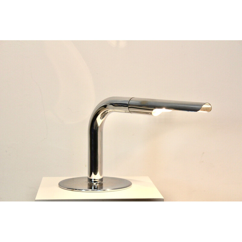 Vintage-Tischlampe "Gulp" aus Chromstahl von Ingo Maurer, 1960