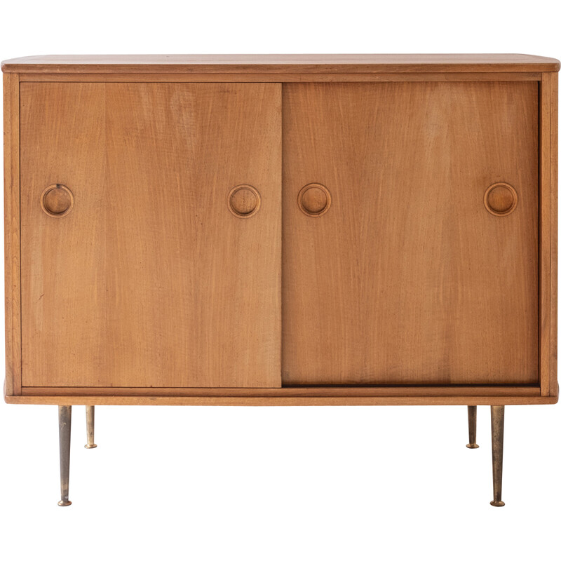 Vintage walnut highboard by William Watting for Fristho Franeker, Netherlands 1950