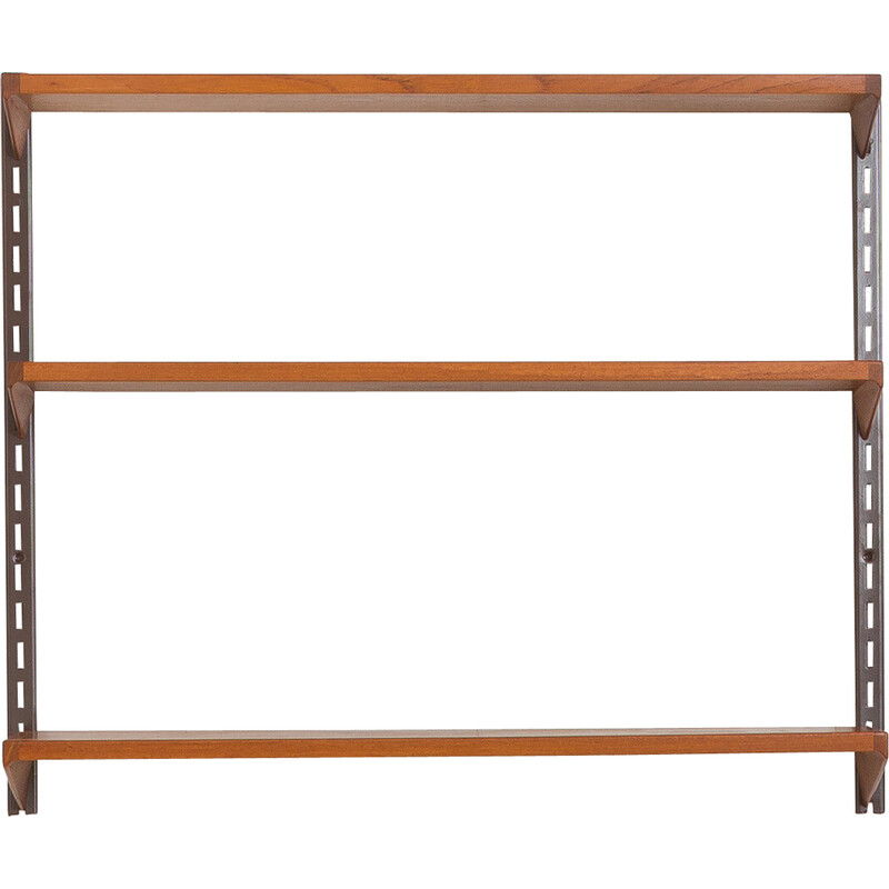 Vintage teak shelving unit by Kai Kristiansen for Fm Mobler, Denmark 1960s