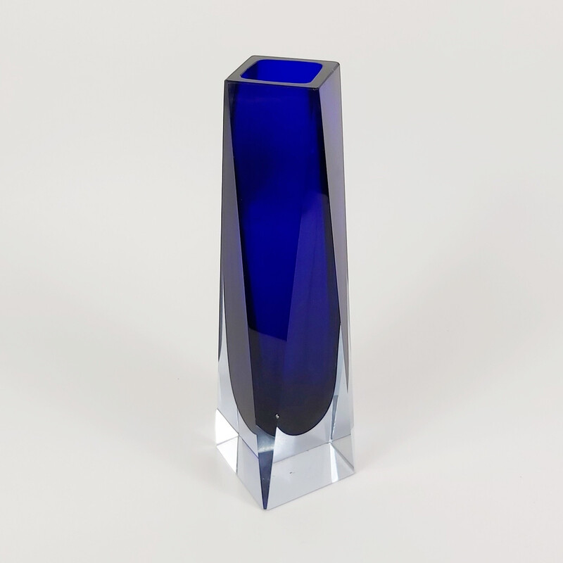 Vase aus Muranoglas Sommerso von Flavio Poli für Alessandro Mandruzzato, 1960er Jahre