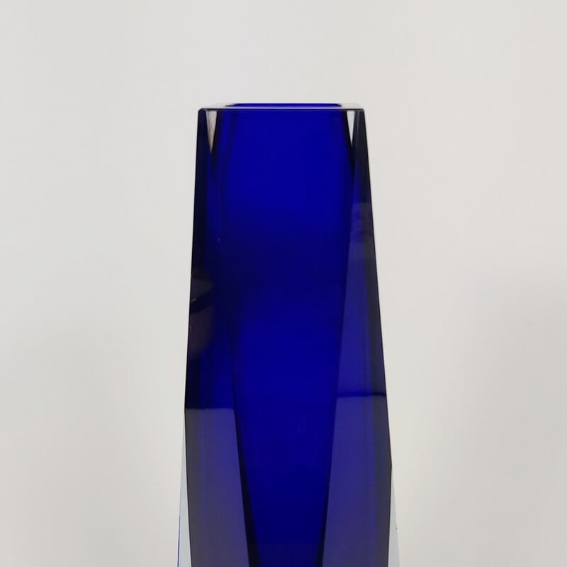Vase aus Muranoglas Sommerso von Flavio Poli für Alessandro Mandruzzato, 1960er Jahre