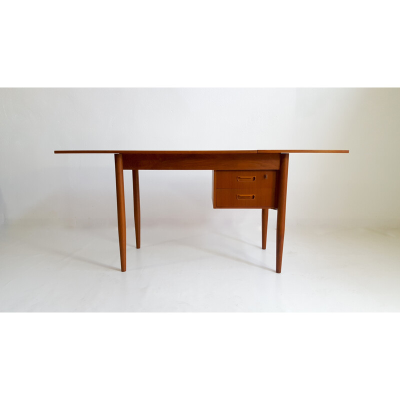 Scandinavian teak desk by Gunnar Nielsen Tibergaard - 1960s