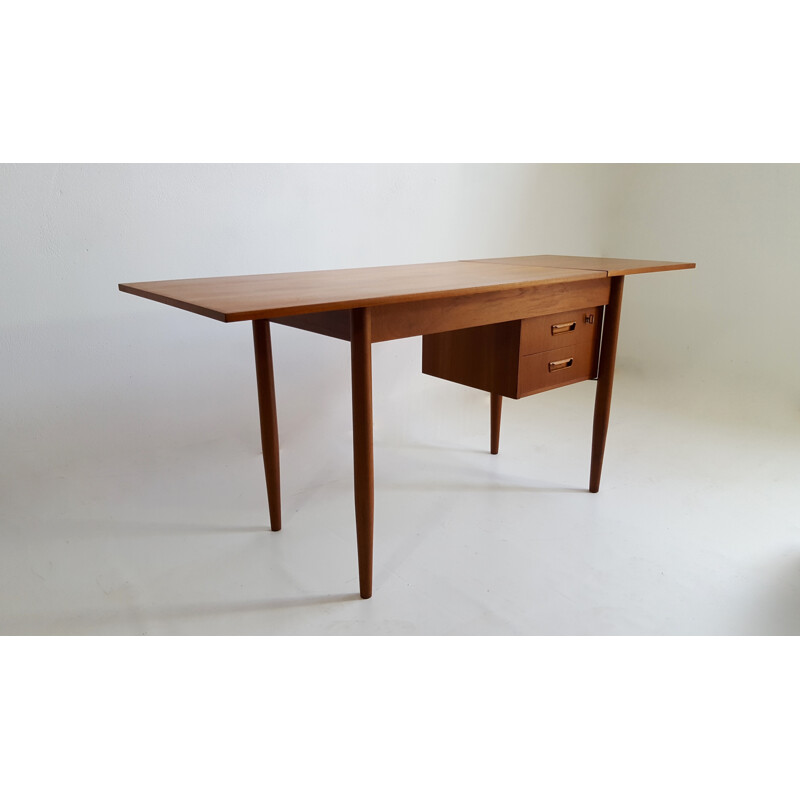 Scandinavian teak desk by Gunnar Nielsen Tibergaard - 1960s