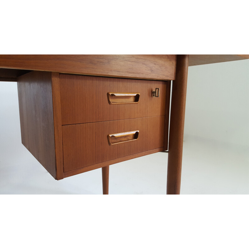 Scandinavian teak desk by Gunnar Nielsen Tibergaard - 1960s