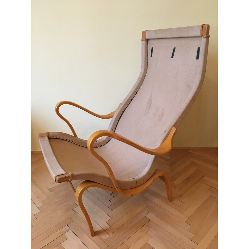 Vintage Pernilla armchair by Bruno Mathsson for Dux, 1960s