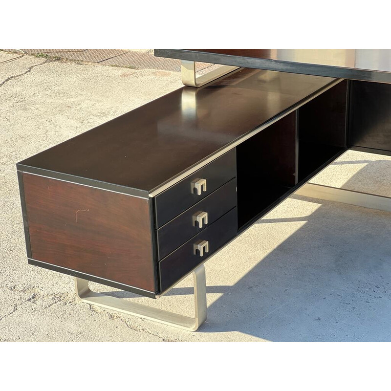 Abbondinterni vintage desk and bookcase set, 1970