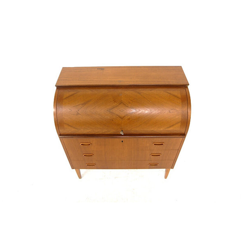 Scandinavian vintage teak secretary, Sweden 1950