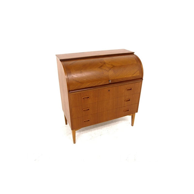 Scandinavian vintage teak secretary, Sweden 1950