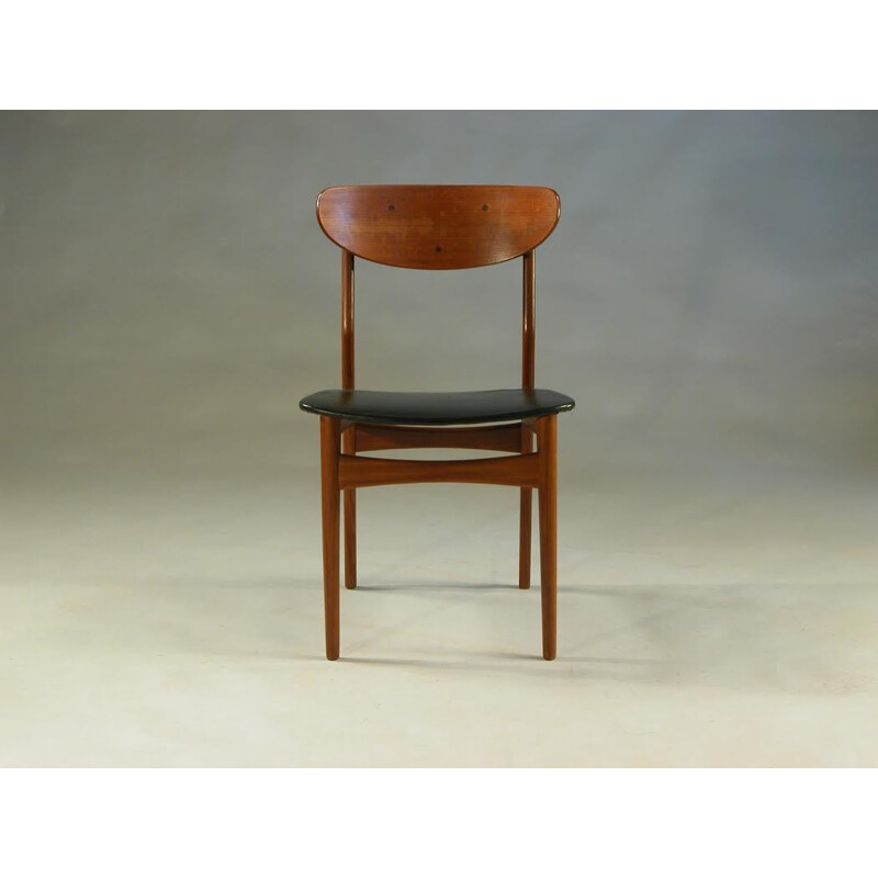 Set of 4 Danish teak dining chairs - 1960s