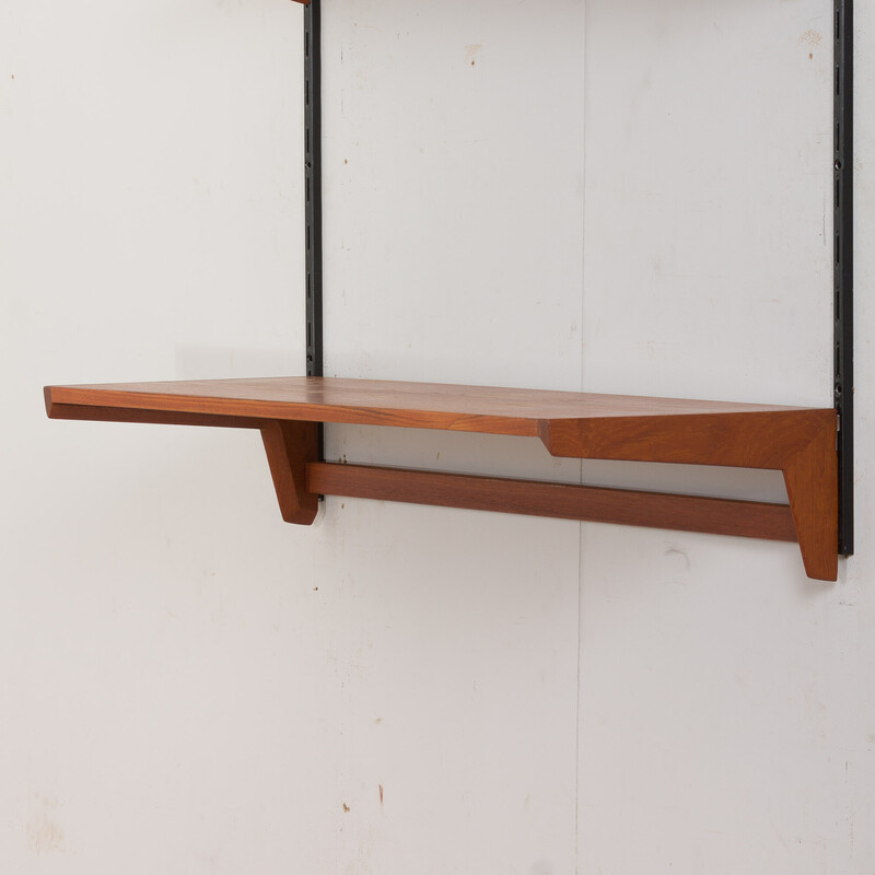 Vintage teak shelving unit by Kai Kristiansen for Fm nobler, Denmark 1960s