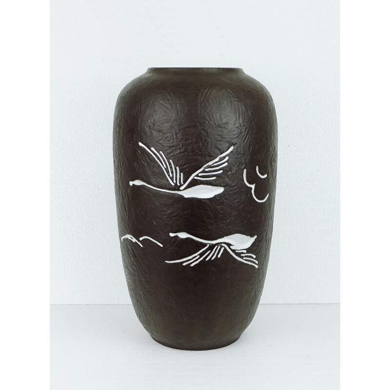 Carstens floorvase with relief pattern - 1960s 