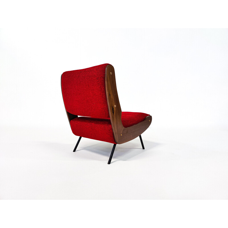 Paire de fauteuils vintage 836 de Gianfranco Frattini pour Cassina, Italie 1950
