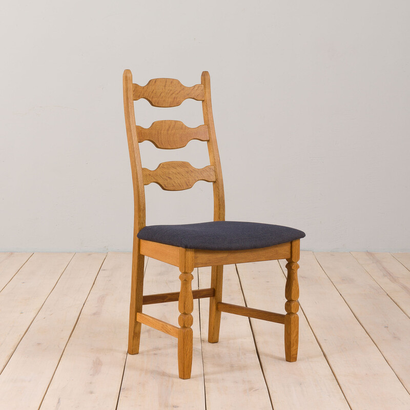 Ensemble de 5 chaises danoises vintage en chêne par H. Kjærnulf pour Eg Kvalitetsmöbel, 1960