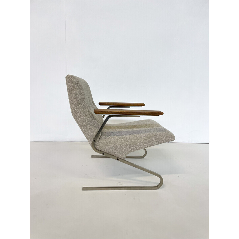 Sessel "Cantilever" aus der Mitte des Jahrhunderts von George van Rijck für Beaufort, Belgien 1960er Jahre
