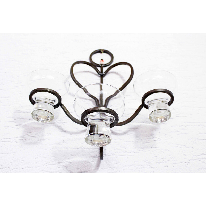 Candelabro de pared vintage escandinavo de Harlyk, 1960-1970