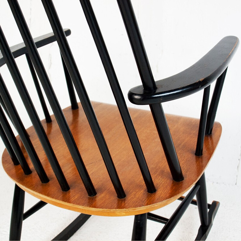 Rocking chair, Ilmari TAPIOVAARA - années 50