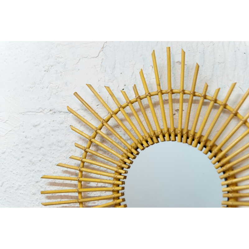 Rattan star shaped mirror - 2000s