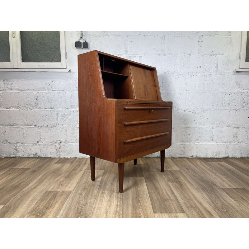 Scrivania vintage scandinava in teak, 1960