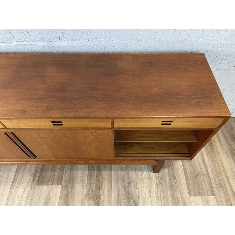 Vintage Scandinavian teak sideboard by Knud Nielsen for Losning Mobelfabrik, 1960s