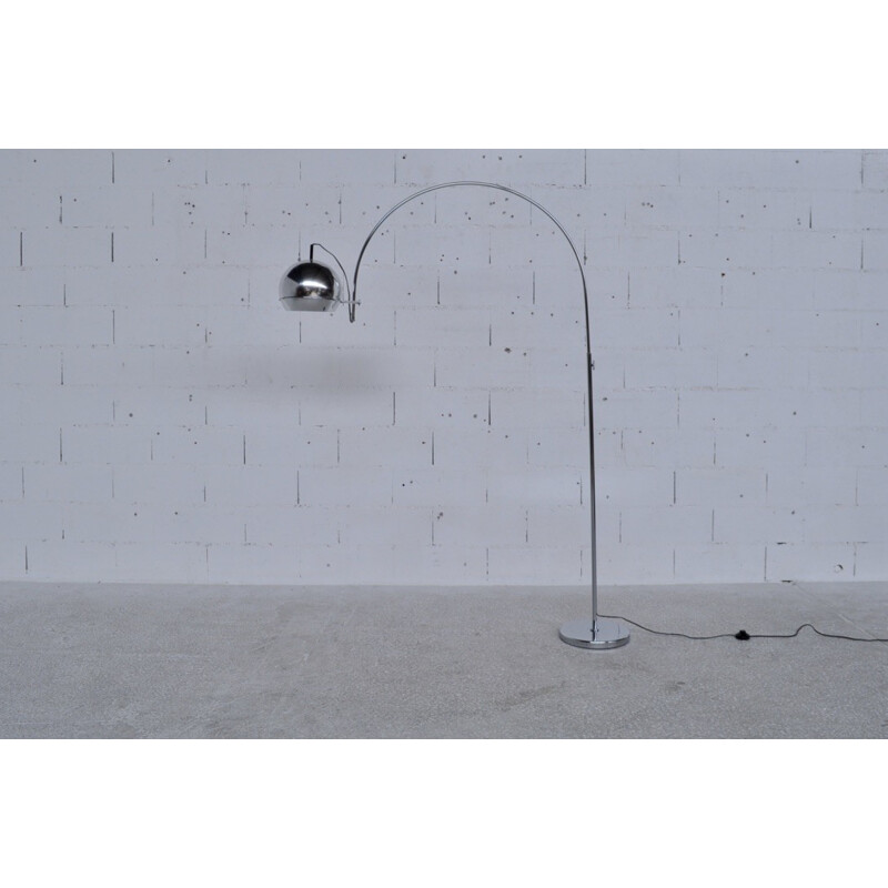 Modular floor lamp produced by Raak in chrome-plated steel - 1970s