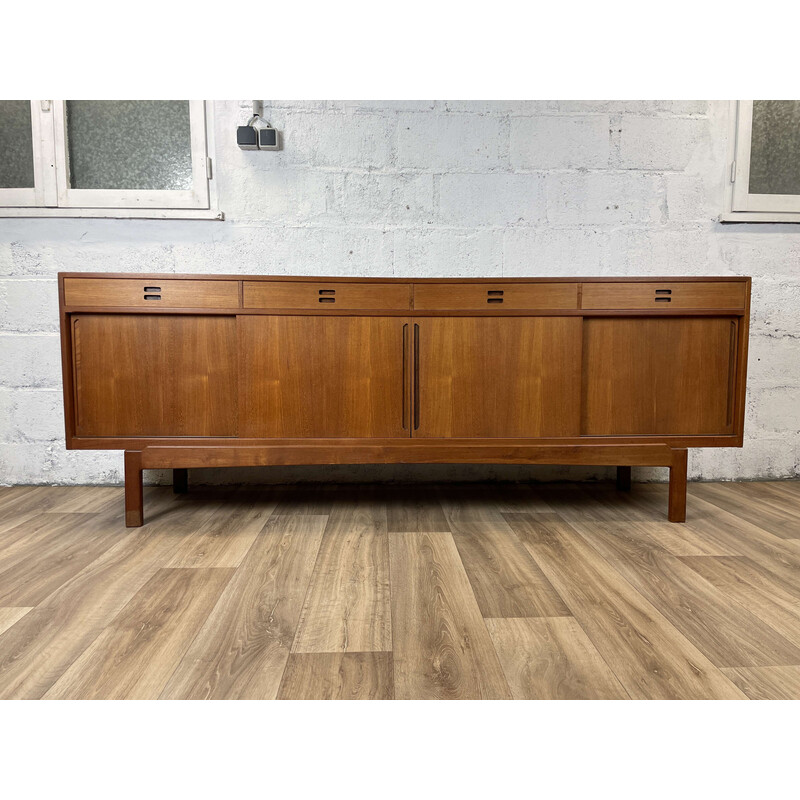 Vintage Scandinavian teak sideboard by Knud Nielsen for Losning Mobelfabrik, 1960s