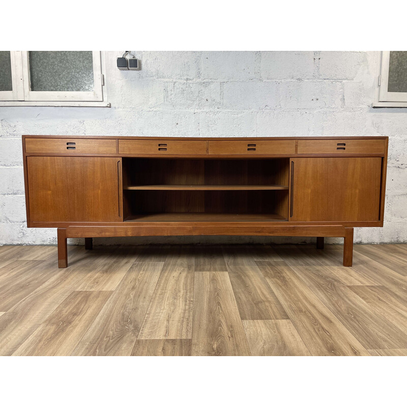 Vintage Scandinavian teak sideboard by Knud Nielsen for Losning Mobelfabrik, 1960s