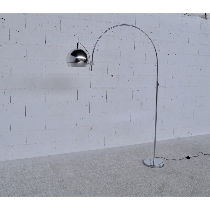 Modular floor lamp produced by Raak in chrome-plated steel - 1970s