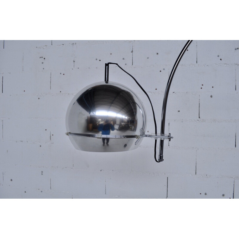 Modular floor lamp produced by Raak in chrome-plated steel - 1970s