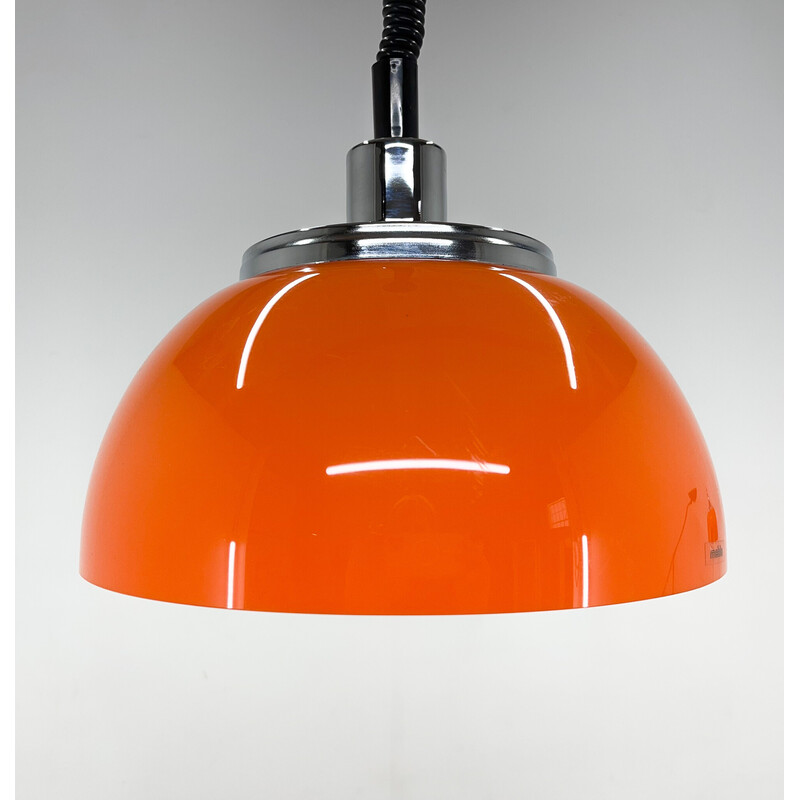 Mid century adjustable pendant lamp by Harvey Guzzini for Meblo, Italy 1970s