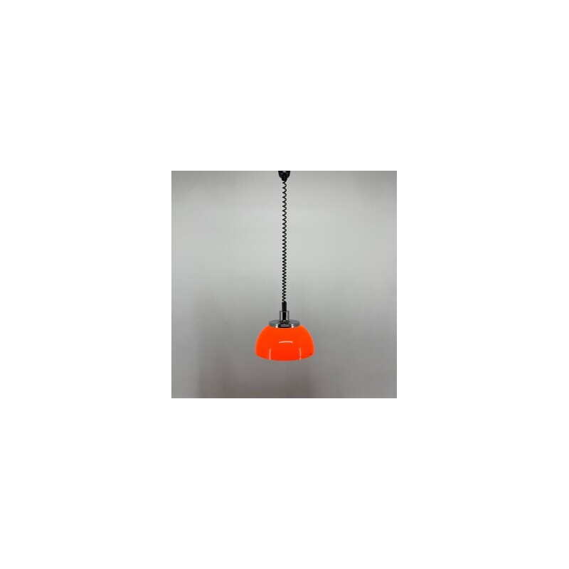 Mid century adjustable pendant lamp by Harvey Guzzini for Meblo, Italy 1970s