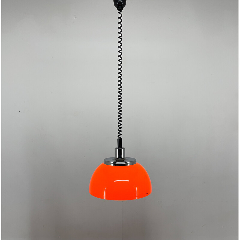 Mid century verstelbare hanglamp van Harvey Guzzini voor Meblo, Italië 1970