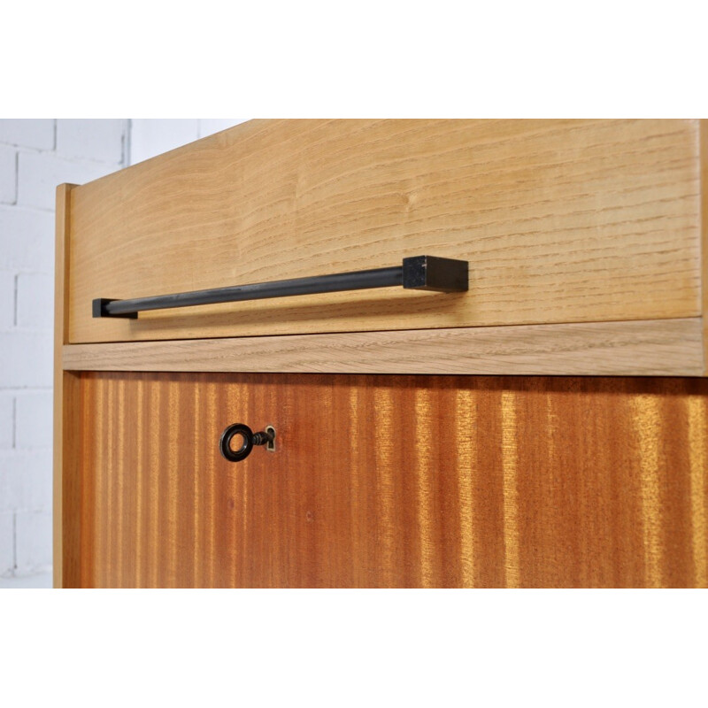 Sideboard by Robert Debiève produced by Minvielle in mahogany and ash - 1950s