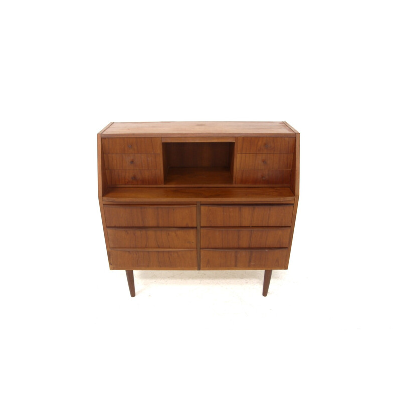 Scandinavian vintage teak secretary, Denmark 1960