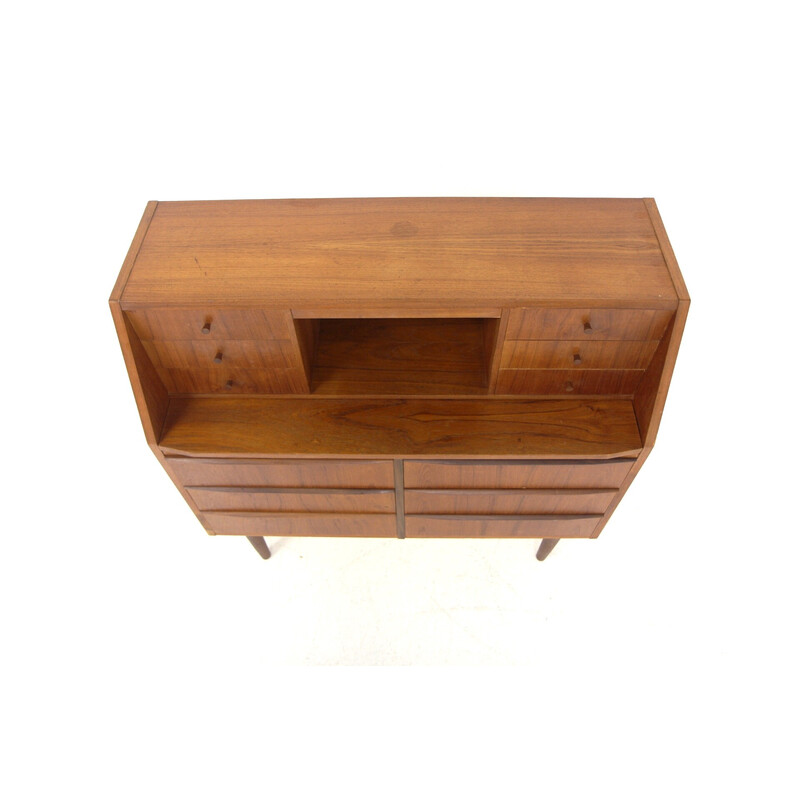 Scandinavian vintage teak secretary, Denmark 1960