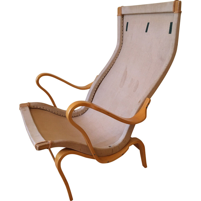 Cadeira de braços Vintage Pernilla por Bruno Mathsson para Dux, década de 1960